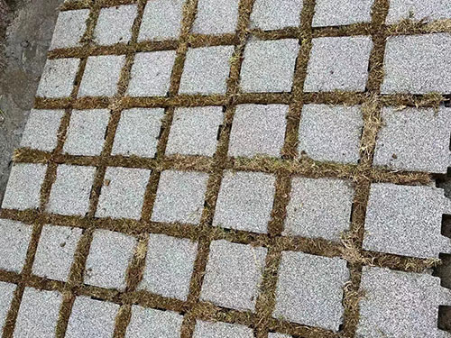 蟹型仿石植草砖铺贴效果图